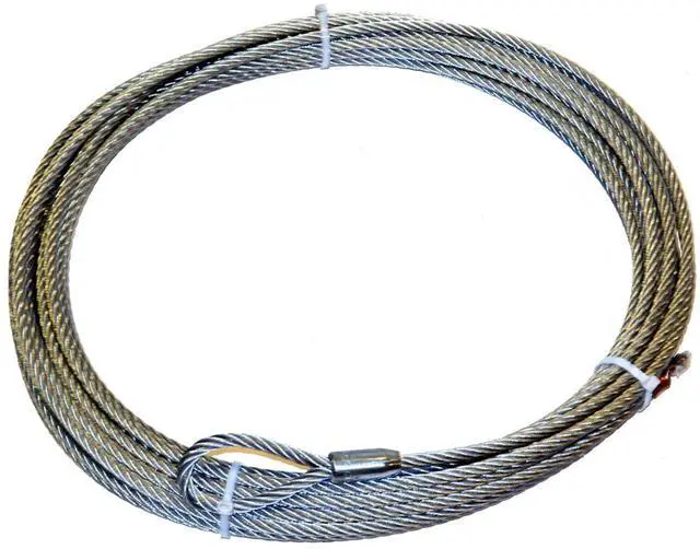 Main image of 61950 Winch Accessory: Galvanized Aircraft Steel Cable Wire Rope, 7/16" Diameter x 90' Length, 16,500 lb Capacity