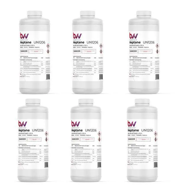 Alt view image 4 of 6 - BVV Heptane 99% Lab Grade-5 Gallon