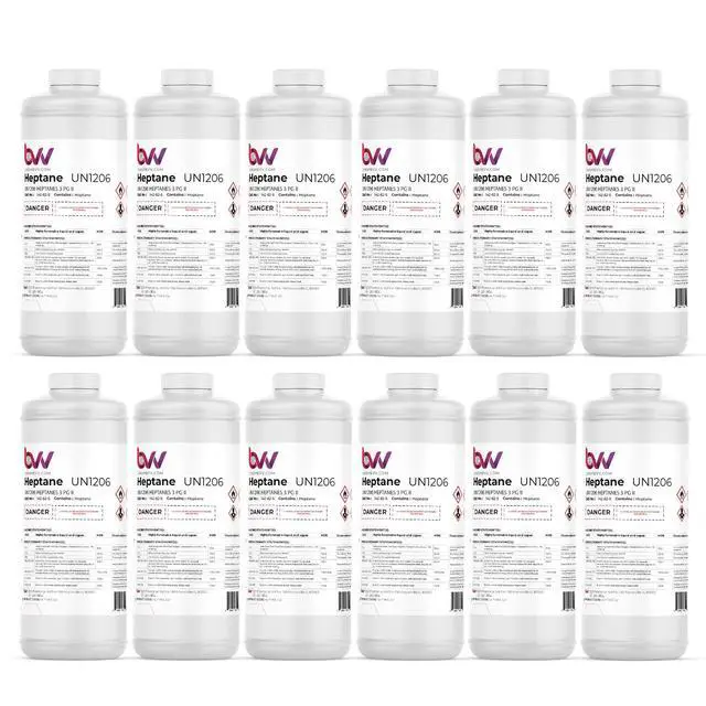 Alt view image 6 of 6 - BVV Heptane 99% Lab Grade-5 Gallon