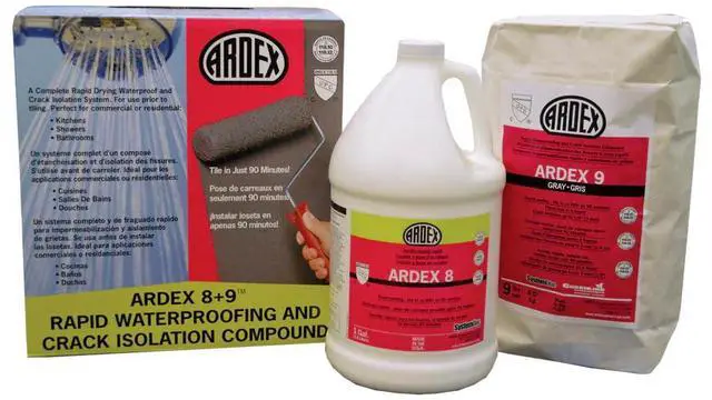 Main image of 8+9, Rapid Waterproofing and Crack Isolation, Compound Kit, Solvent-Free, Cement-Based Membrane, for Commercial and Residential Bathrooms, Grey