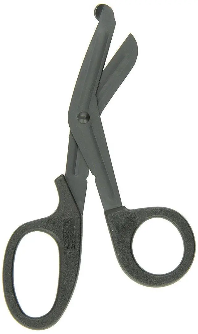 Main image of Trauma, EMT, Firefighter Shears Cutter â Black Durable Coated Stainless Steel Bandage Scissors (100)