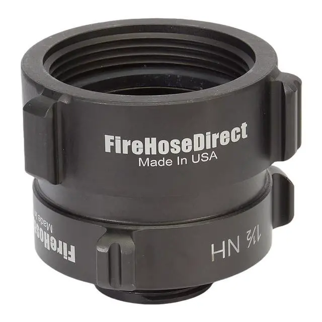 Alt view image 3 of 6 - Aluminum 2 1/2" Swivel Female NH to 1 1/2" Male NH Fire Hose Adapter