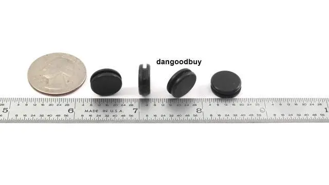 Alt view image 3 of 3 - Rubber Flush Plug Grommet Without Hole - Fits 3/8" Hole in 1/16" Thick Panel (500)