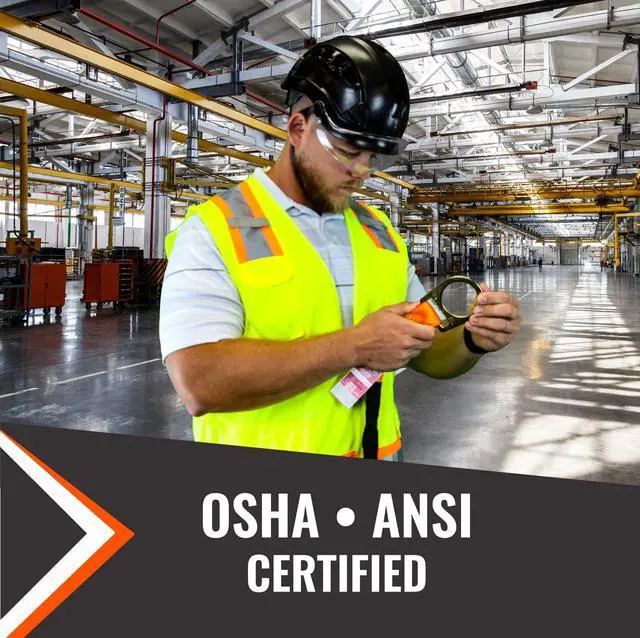 Alt view image 4 of 6 - 4-Foot Concrete Anchor Strap - Safety Straps for Mens and Womens Fall Protection, OSHA & ANSI Compliant (24 pk)