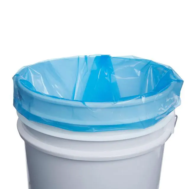 Alt view image 6 of 6 - Hudson Exchange-MOD158817 LDPE 5 Gallon Bucket Liner, Food Grade, 20" W x 30" L, 3 Mil, Blue, Roll of 200