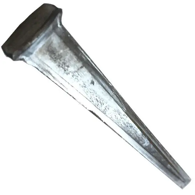 Alt view image 4 of 6 - 2- CUT COMMON NAILS - Metallic Color - Antique rustic restoration accent nails for hanging, furniture, cabins, shutters & flooring Decorative clavos nails Distinct SQUARE HEAD Nail 2 in