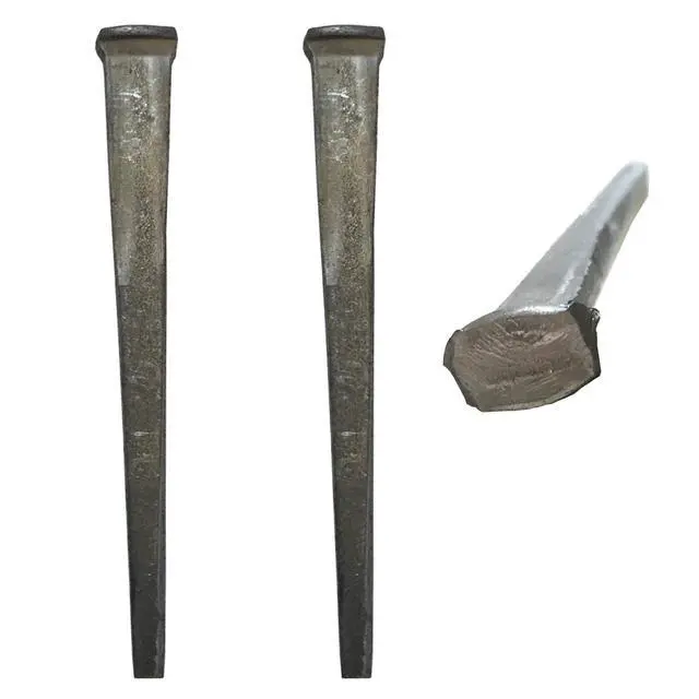 Alt view image 6 of 6 - 2- CUT COMMON NAILS - Metallic Color - Antique rustic restoration accent nails for hanging, furniture, cabins, shutters & flooring Decorative clavos nails Distinct SQUARE HEAD Nail 2 in