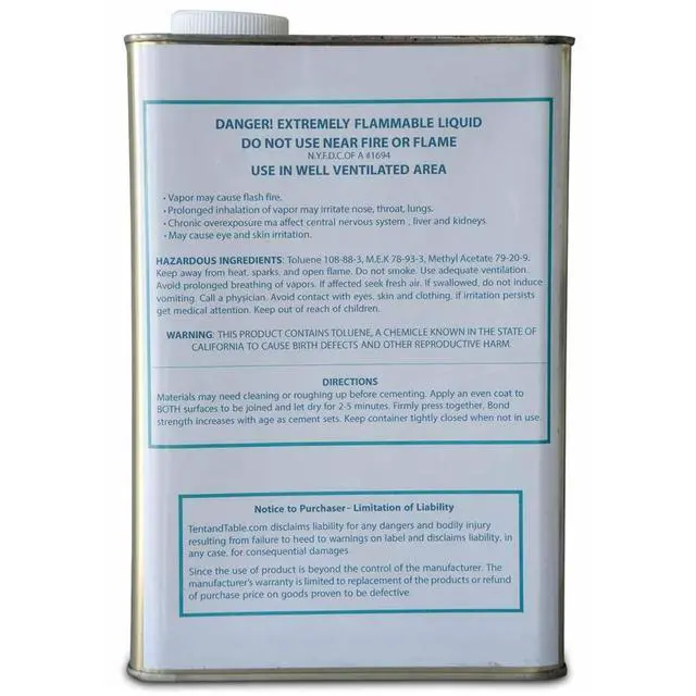 Alt view image 2 of 6 - SX-69 Vinyl Cement Glue Industrial Quality and Comparable Strength to HH-66 (128-Ounces, 1 Gallon)