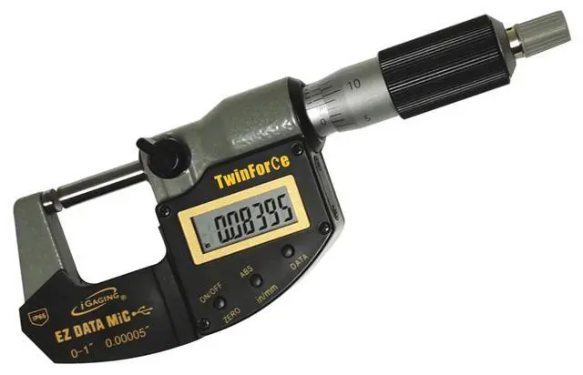 Alt view image 5 of 6 - 0-3"/0-70mm Twin Force Friction and Ratchet Movement Digital Micrometer, IP65 Protective Rate, 3 Pieces Set, 35-065-U33