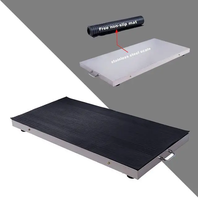 Alt view image 4 of 6 - 700lbs Vet Animal Scale/Livestock Scale, Digital Weighing Equipment for Small to Medium Sized Animals Calf/Goat/Sheep/Pigs/Dogs/Cat or Pets (38"x20"x2")