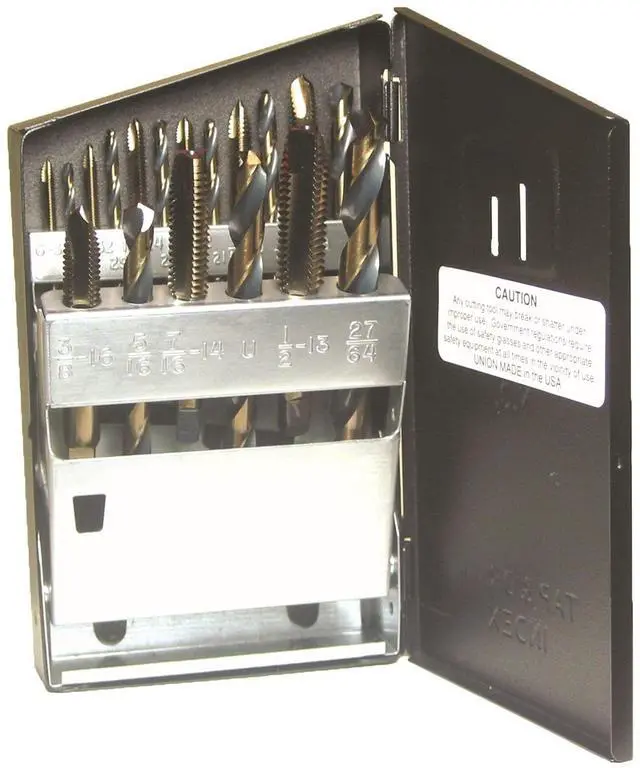 Main image of Viking Drill and Tool by 57580 SP-18TD Type 20-UB Spiral Point Plug Style Magnum Super Premium Tap/Drill Set