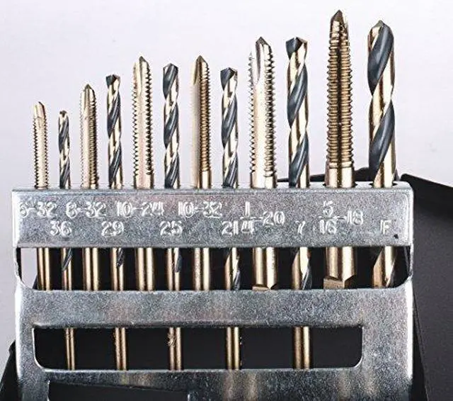 Alt view image 3 of 5 - Viking Drill and Tool by 57580 SP-18TD Type 20-UB Spiral Point Plug Style Magnum Super Premium Tap/Drill Set