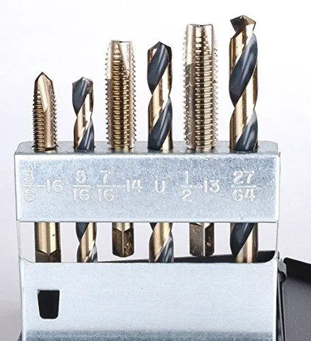 Alt view image 4 of 5 - Viking Drill and Tool by 57580 SP-18TD Type 20-UB Spiral Point Plug Style Magnum Super Premium Tap/Drill Set