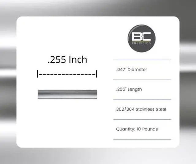 Alt view image 2 of 4 - 10 LB Stainless Steel Tumbling Media Pins - 0.047" Diameter, 0.255" Length