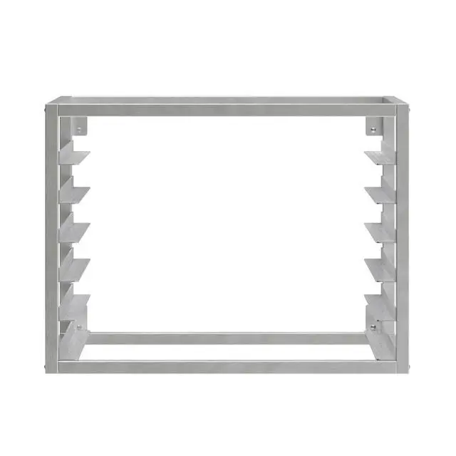 Alt view image 2 of 6 - Wall Mounted Sheet/Bun Pan Rack - 28" x 18" x 21". Fits 6 Full-Size Sheet Pans. NSF