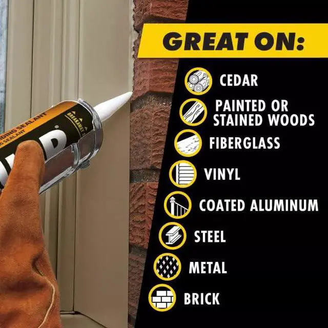 Alt view image 3 of 6 - OSI Quad Window, Door and Siding Sealant Black 003, 10 fl oz, 1, Cartridge (12 Pack)