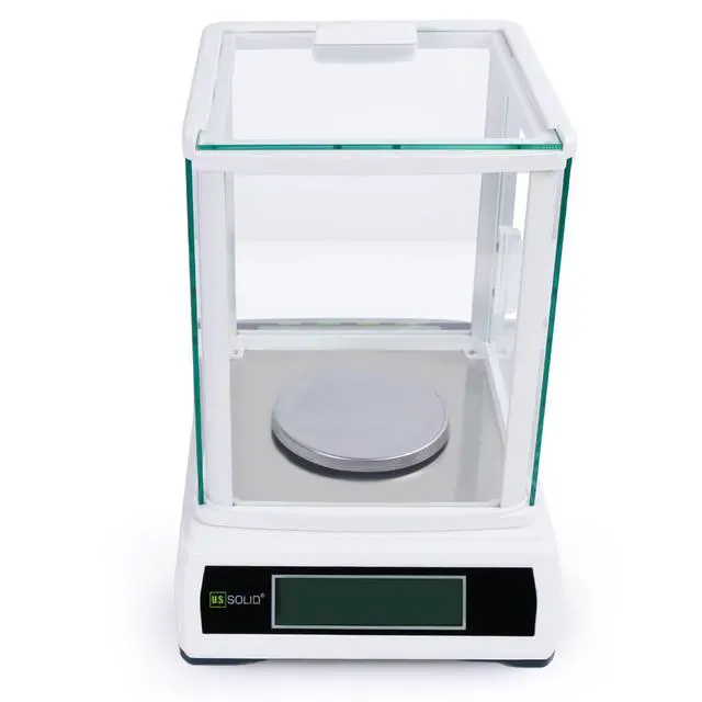 Alt view image 3 of 6 - 500g x 0.001g Analytical Balance, High Precision 1mg Digital Lab Scale, 2 LCD Screens, RS232 & USB Interface, 19 Weighing Units