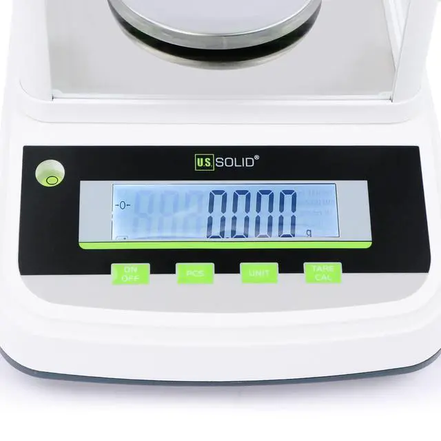Alt view image 4 of 6 - 500g x 0.001g Analytical Balance, High Precision 1mg Digital Lab Scale, 2 LCD Screens, RS232 & USB Interface, 19 Weighing Units