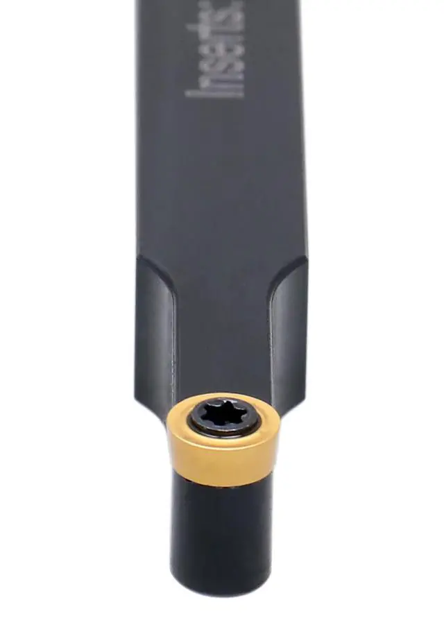 Alt view image 6 of 6 - Accusize SRDCN06-2J Indexable Tool Holder, 3/8 x 3-1/2 in, 2376-0006INS | 3/8" Square Shank, 3-1/2" OAL, Carbide RCMT22 Insert, 0° Lead Angle, Add'l 10 Inserts