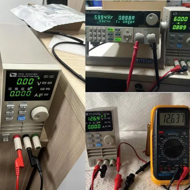 Alt view image 5 of 6 - Variable DC Power Supply 60V/5A/100W Adjustable Lab Bench Power Supply IT6720