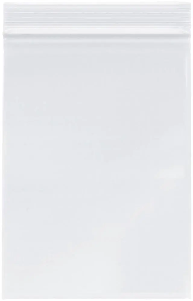 Main image of 5" x 7" (Case of 4,000), 2 Mil Zipper Reclosable Plastic Bags