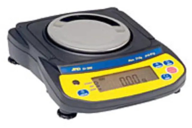 Main image of A&D Engineering EJ-200 Newton Compact Electronic Toploading Balance with LCD Display, 110mm Pan, +/-0.01g Linearity, 210g Capacity, 0.01g Readability