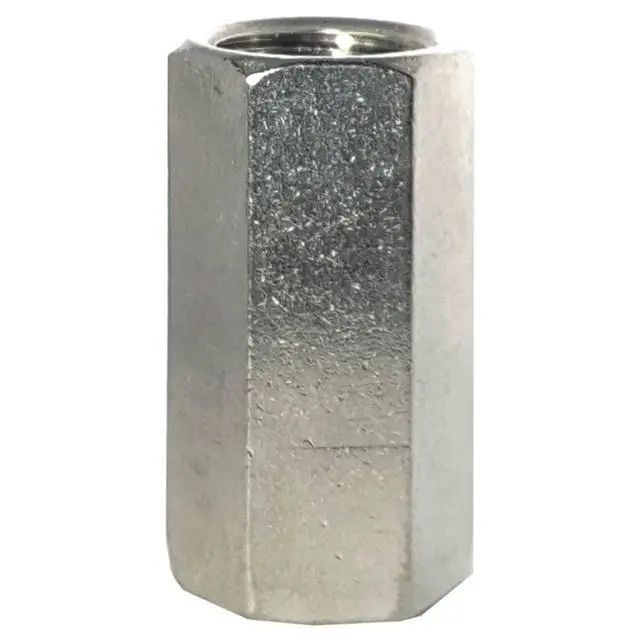 Alt view image 2 of 6 - 3/4-10 Rod Coupling Nuts, Stainless Steel 18-8, Plain Finish, Quantity 10 By