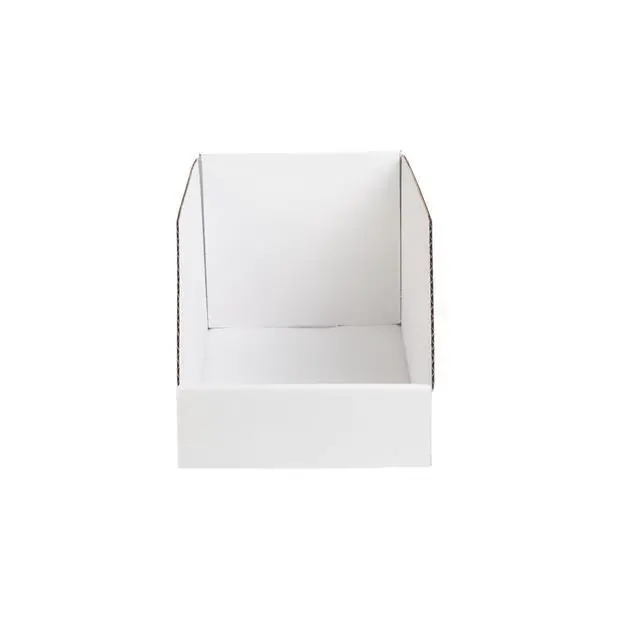 Alt view image 3 of 4 - Hudson Exchange 6x12x5.5" (100 Pack) Corrugated Parts Bin Box For Storage & Organization, White