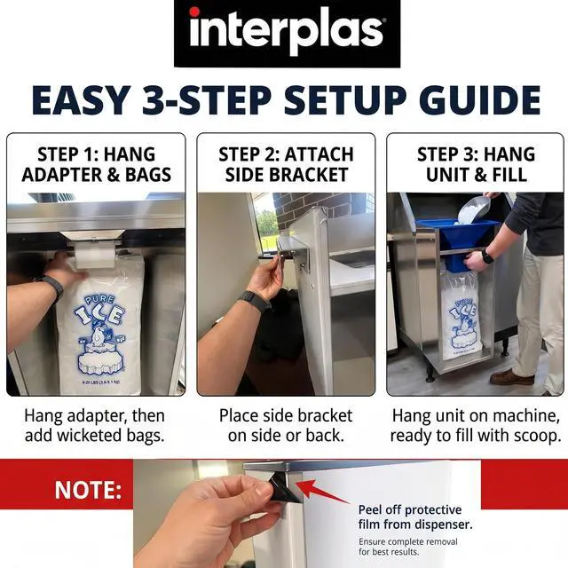 Alt view image 5 of 6 - 8 LB -20 LB Ice Bagger, Ice Bag Filler Stand, Ice Bagger for Ice Machine, Perfect for 8lbs -20lbs Ice Bags on Plastic or Metal Wicket-Designed for Convenience Store and Commercial Use- by