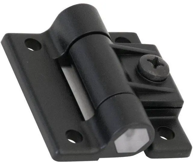Main image of E6-10-501-20 Series Adjustable Torque Position Control Hinge with Holes, Acetal Copolymer, 2-1/2" Leaf Height, 35.00 in-lbf Symmetric Torque, Black (Pack of 10)