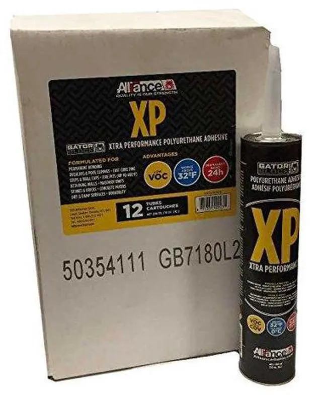 Main image of Case Of 12 Gator Block Bond XP Polyurethane Adhesive 10 oz