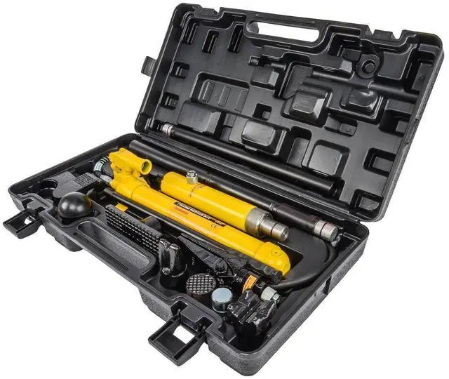 Main image of 10 Ton Porta Power Kit - Hydraulic Ram with Pump Overload System, 5 1/8 Inch Stroke, 12 11/16 Inch Minimum Height, 17 5/8 Ounce Oil Capacity - Porta Power 10 Ton