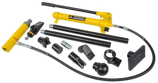 Alt view image 2 of 6 - 10 Ton Porta Power Kit - Hydraulic Ram with Pump Overload System, 5 1/8 Inch Stroke, 12 11/16 Inch Minimum Height, 17 5/8 Ounce Oil Capacity - Porta Power 10 Ton