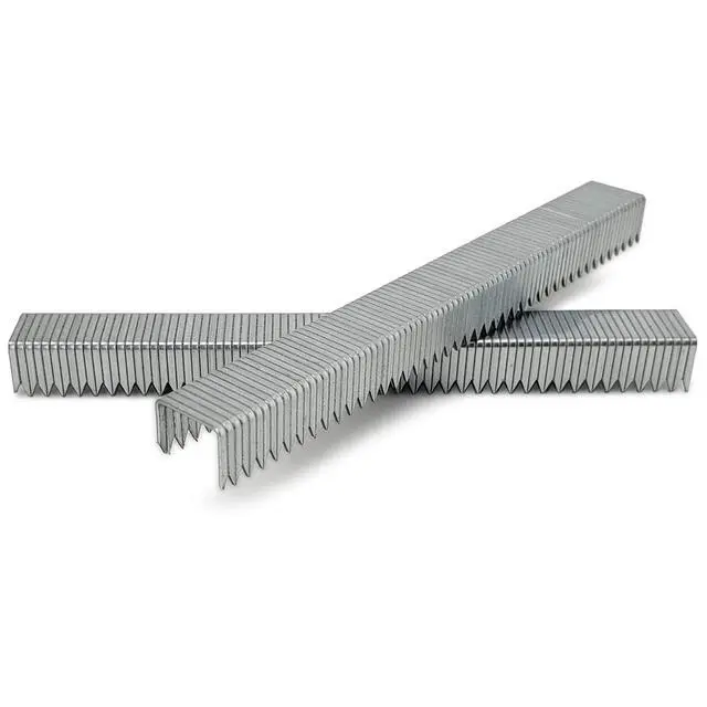 Alt view image 3 of 3 - PS7512D 19 Gauge 15/32 Inch Crown 3/8 Inch Length Divergent Point Collated Galvanized Staples (Case of 100,000)