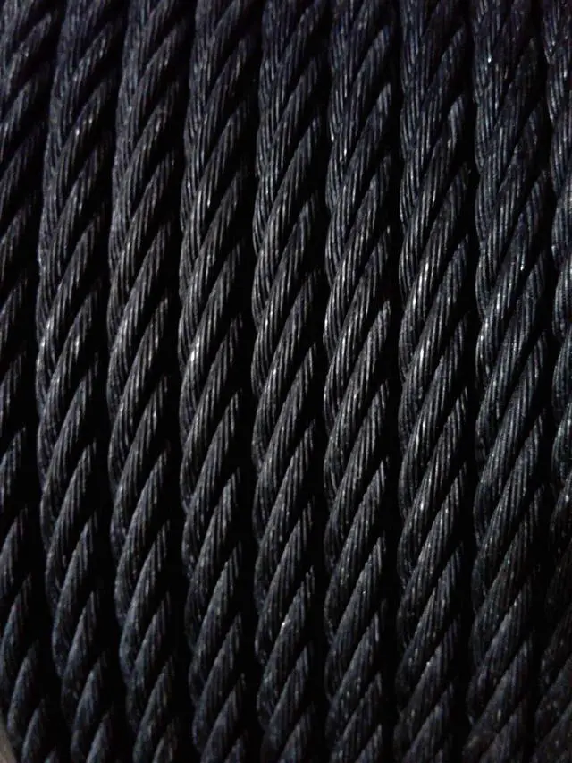Alt view image 2 of 2 - Black Powder Coated Galvanized Cable Wire Rope 1/4" 7x19-50, 100, 250, 500, 1000 ft (250 ft)