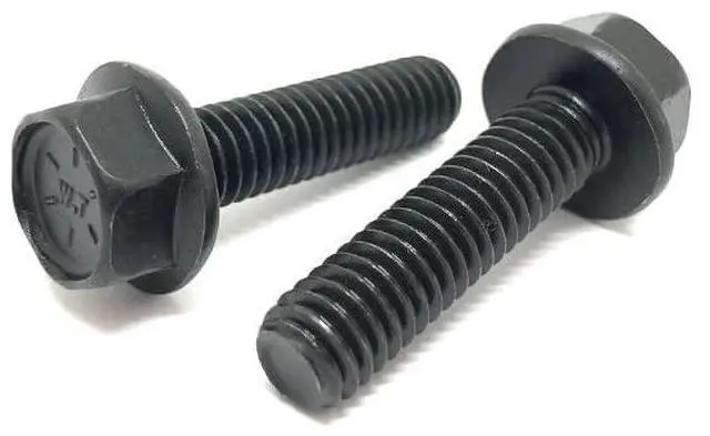 Main image of (50 Pieces) 5/8-11x2 Grade 8 Hex Flange Bolts Screws UNC Coarse Full Threads Phos & Oil