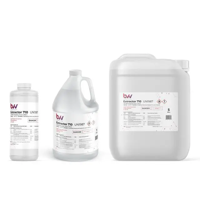 Alt view image 2 of 6 - BVV High-Purity 710 Extraction Solvent for Lab and Industrial Use - Alcohol Solvent Evaporates Completely in Rotary Evaporator - No Residuals or Taste - CDA 12-A Super Solvent - 5 Gallon