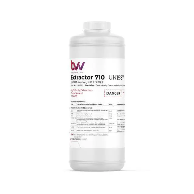 Alt view image 3 of 6 - BVV High-Purity 710 Extraction Solvent for Lab and Industrial Use - Alcohol Solvent Evaporates Completely in Rotary Evaporator - No Residuals or Taste - CDA 12-A Super Solvent - 5 Gallon