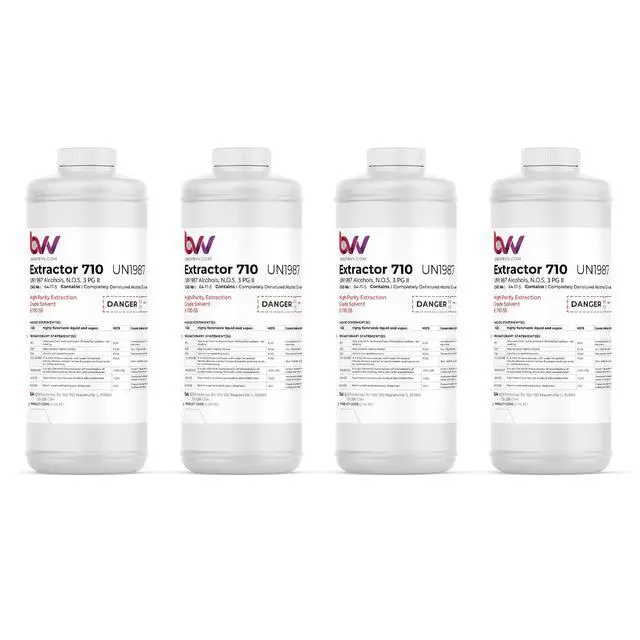 Alt view image 4 of 6 - BVV High-Purity 710 Extraction Solvent for Lab and Industrial Use - Alcohol Solvent Evaporates Completely in Rotary Evaporator - No Residuals or Taste - CDA 12-A Super Solvent - 5 Gallon