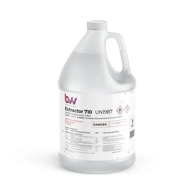 Alt view image 5 of 6 - BVV High-Purity 710 Extraction Solvent for Lab and Industrial Use - Alcohol Solvent Evaporates Completely in Rotary Evaporator - No Residuals or Taste - CDA 12-A Super Solvent - 5 Gallon