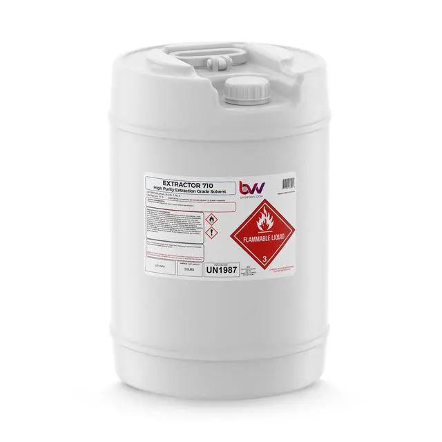 Alt view image 6 of 6 - BVV High-Purity 710 Extraction Solvent for Lab and Industrial Use - Alcohol Solvent Evaporates Completely in Rotary Evaporator - No Residuals or Taste - CDA 12-A Super Solvent - 5 Gallon