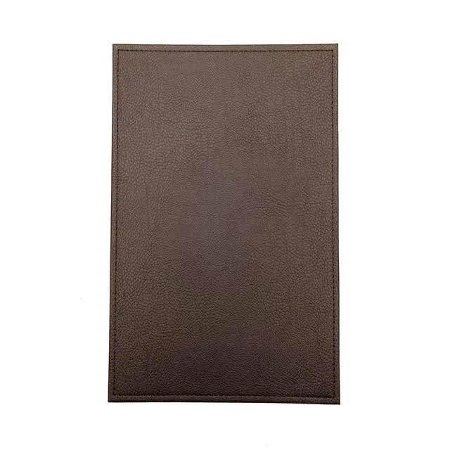 Alt view image 2 of 4 - Menu Holders Made of Premium Faux Leather - Single Panel (10-Pack) s Single Page (Brown, 8.5" x 14")