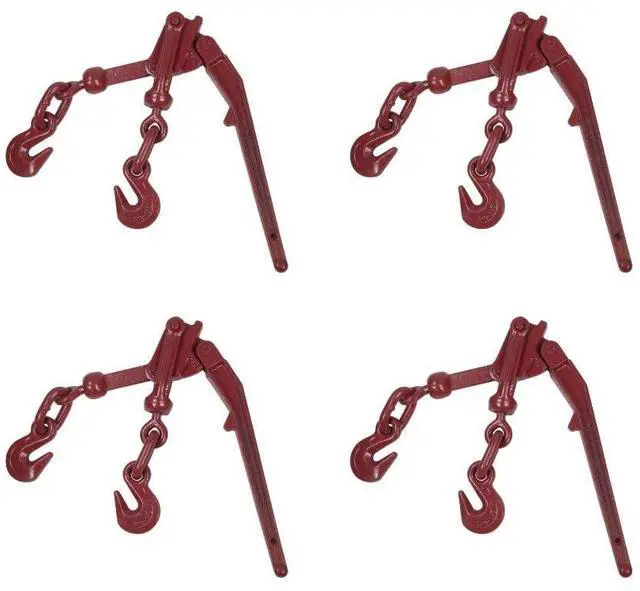 Main image of (4 Pack) Lever Style Recoilless Snap Binders 3/8"-1/2" G70 Chain Binder 9200 Lbs Working Load Limit | Lever Chain Binders for Flatbed Truck Trailer