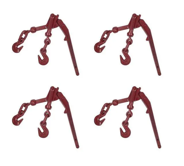 Alt view image 2 of 6 - (4 Pack) Lever Style Recoilless Snap Binders 3/8"-1/2" G70 Chain Binder 9200 Lbs Working Load Limit | Lever Chain Binders for Flatbed Truck Trailer