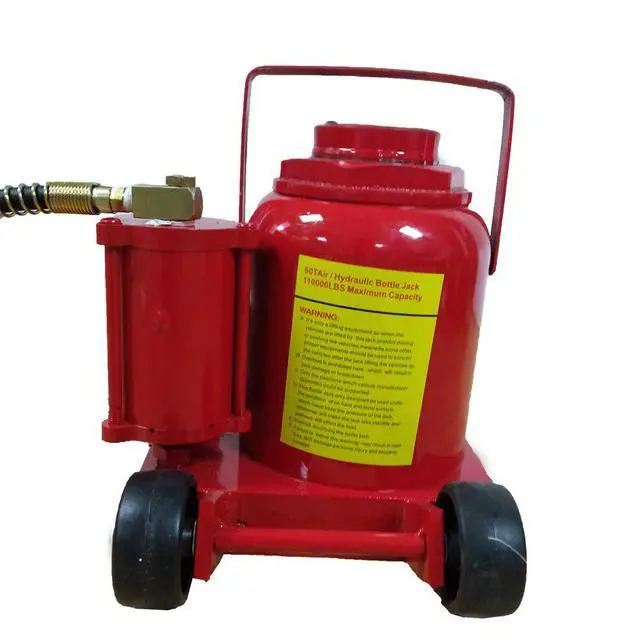 Alt view image 3 of 6 - 50 TON Air Hydraulic Manual Bottle Jacks Automotive Shop Axle Jacks Hoist Lift