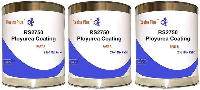 Main image of Polyurea Epoxy Resin - RS2750 | 2.5 Gallon Kit | Garage Floor Epoxy Kit | Concrete, Cement, Wood and Counter Top Coating | Abrasion Resistant | Professional Finish | Gray