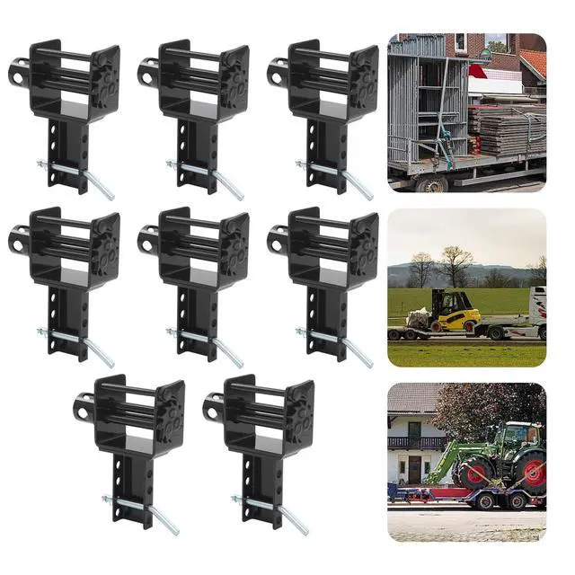 Alt view image 6 of 6 - Trailer Stake Pocket Winch, 8Pcs Stake Pocket Ratchet Straps, Working Load Limit 5,400Lbs and Breaking Strength 16,200Lbs, for Trailer Transport Scenarios, Logistics, Freight, Other Industries