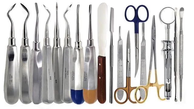 Alt view image 2 of 3 - German 74 Pcs Dental Oral Extraction Extracting Forceps Elevators Instruments Set Kit