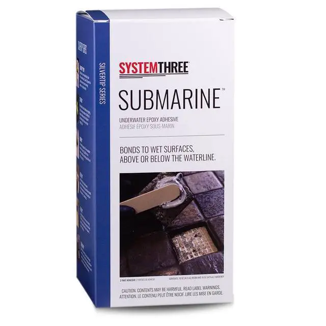 Alt view image 2 of 2 - System Three Submarine Underwater Epoxy Paste Adhesive, Quart Kit