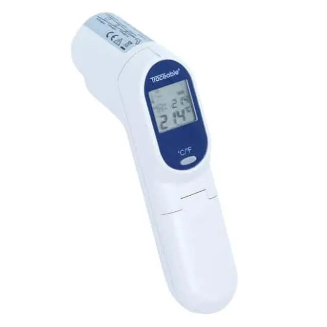 Alt view image 2 of 5 - Calibrated Digital Infrared Thermometer, -70 to 932 Degrees Fahrenheit, 0.1 Resolution, Accuracy of 2 Degrees Celsius